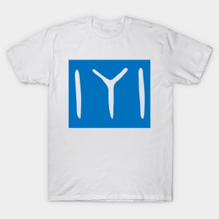 Large Blue Kayi Tribe Flag Symbol from Dirilis/Resurrection Ertugrul T-Shirt